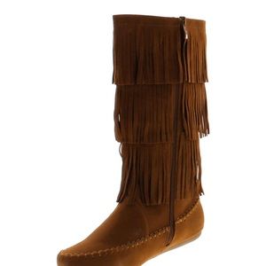 Fringe boots